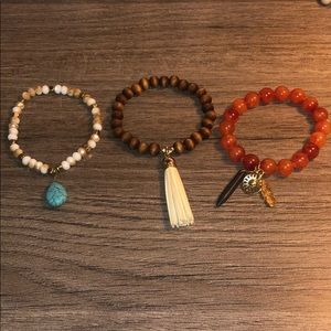 Set of 3 Beaded Bracelets